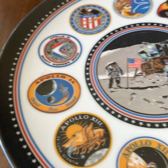 NASA Apollo Space Mission Texas ware collectible plate 10” - Picture 3 of 8